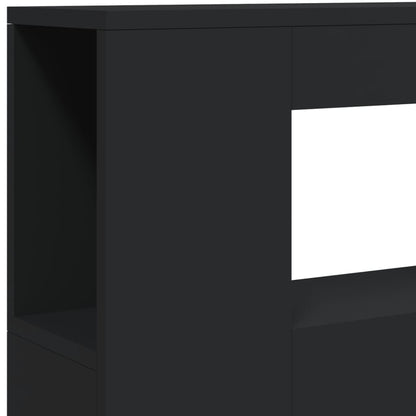 Cabeceira de Cama Giancarlo com Luzes LED - 100cm - Preto - Design Moderno