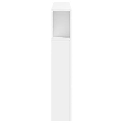 Cabeceira de Cama Giancarlo com Luzes LED - 120cm - Branco - Design Moderno