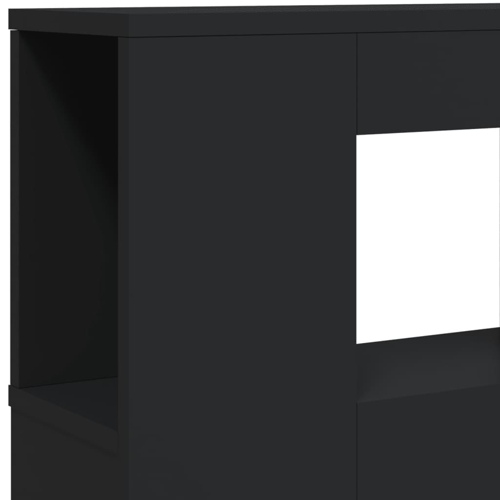 Cabeceira de Cama Giancarlo com Luzes LED - 220cm - Preto - Design Moderno