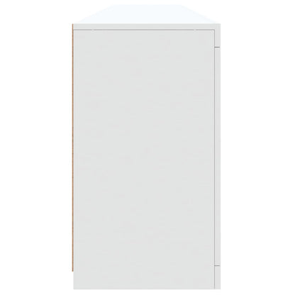 Aparador com luzes LED 202x37x67 cm branco