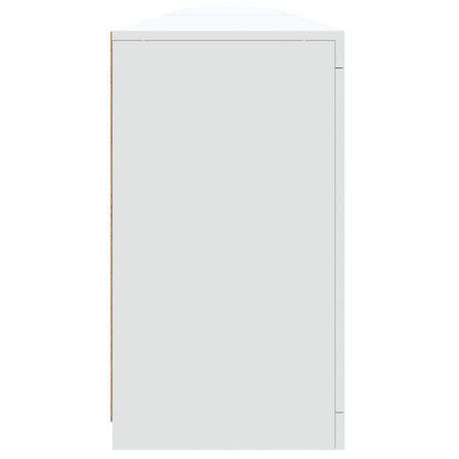 Aparador com luzes LED 283x37x67 cm branco