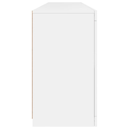 Aparador com luzes LED 164x37x67 cm branco