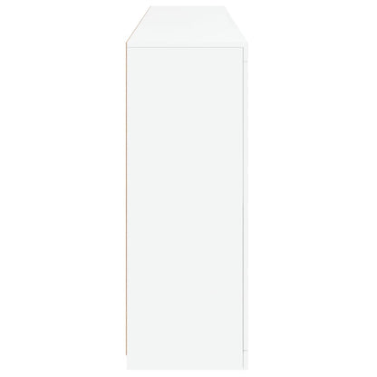 Aparador com luzes LED 181,5x37x100 cm branco