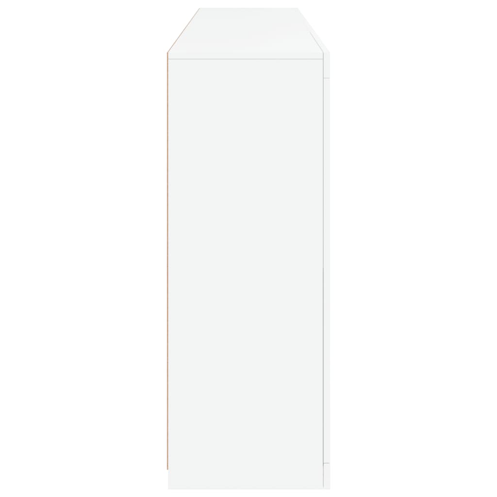 Aparador com luzes LED 181,5x37x100 cm branco