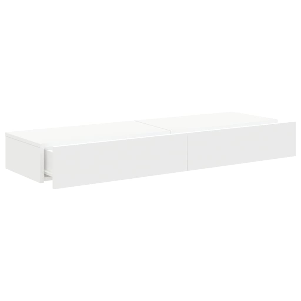 Móveis de TV com luzes LED 2 pcs 60x35x15,5 cm branco