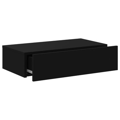 Móvel de TV com luzes LED 60x35x15,5 cm preto