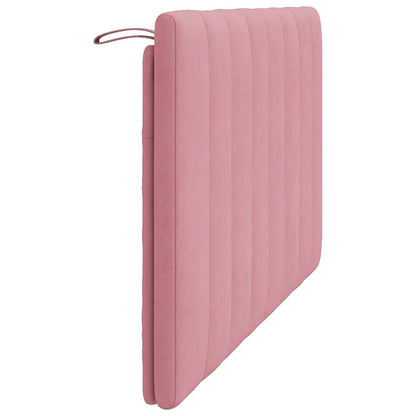 Almofadão de cabeceira 120 cm veludo rosa