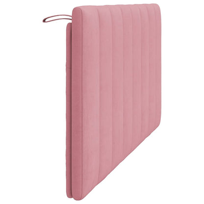 Almofadão de cabeceira 160 cm veludo rosa