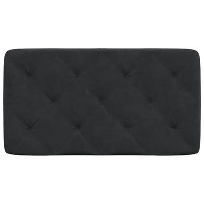 Almofadão de cabeceira 80 cm veludo preto