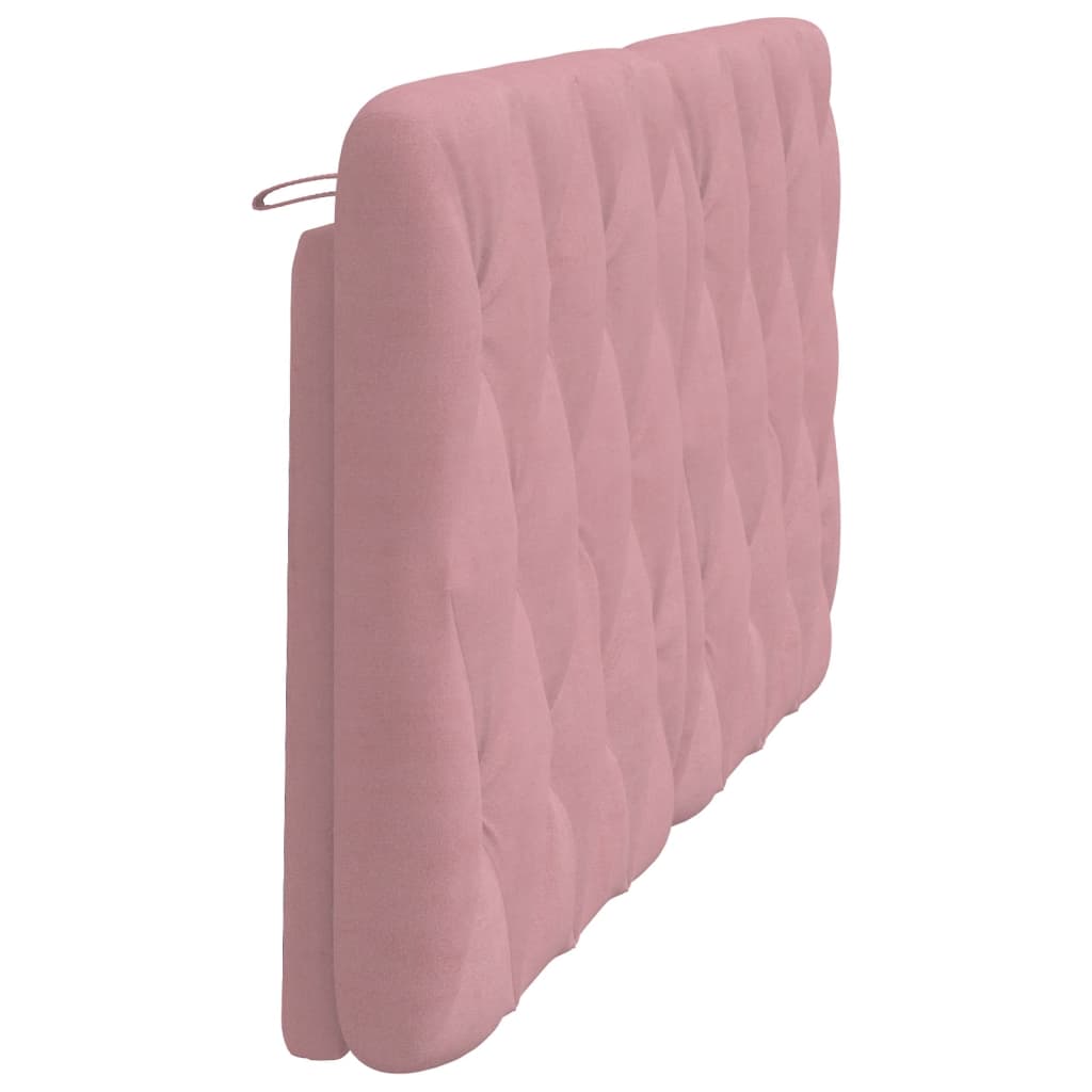 Almofadão de cabeceira 160 cm veludo rosa