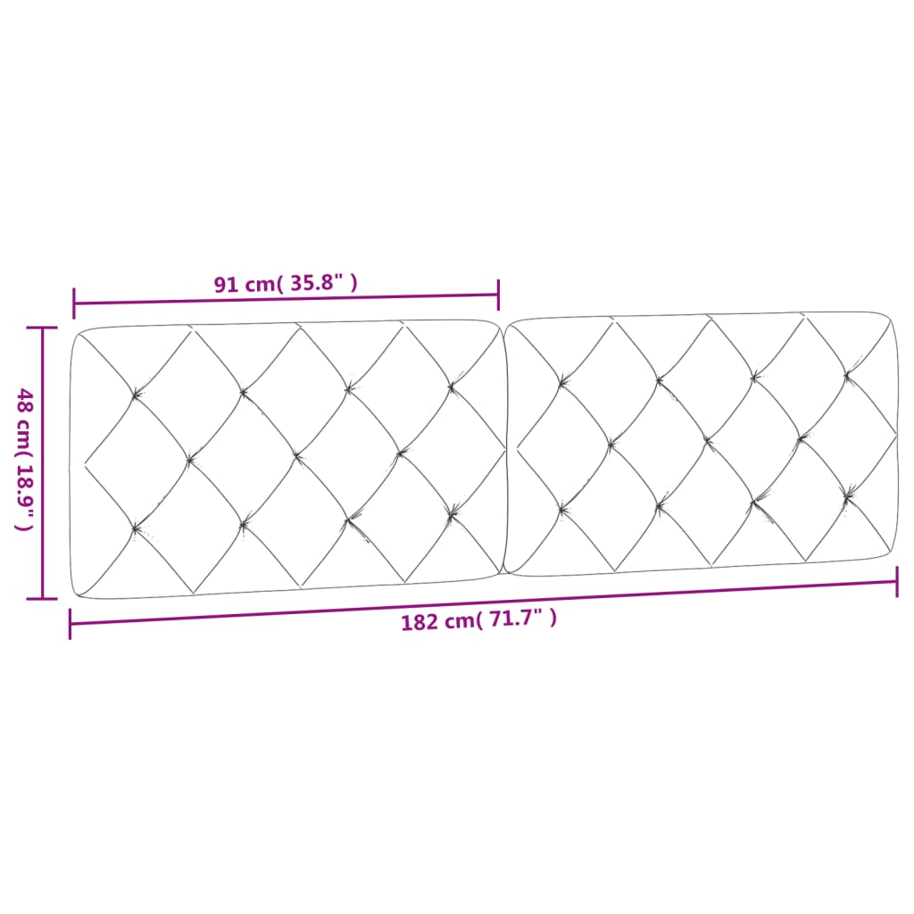 Almofadão de cabeceira 180 cm veludo cinzento-escuro