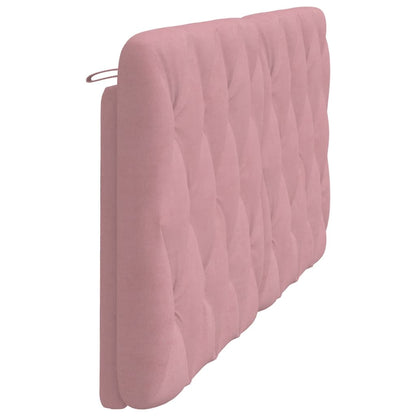 Almofadão de cabeceira 180 cm veludo rosa