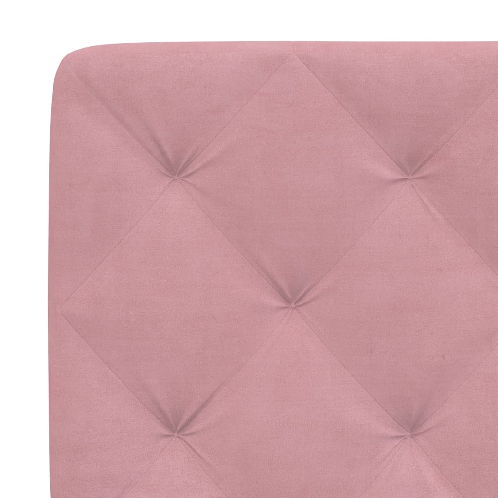 Almofadão de cabeceira 180 cm veludo rosa