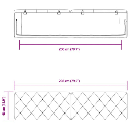 Almofadão de cabeceira 200 cm veludo rosa