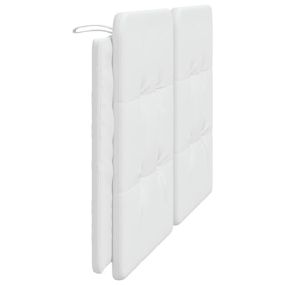 Almofadão de cabeceira 160 cm couro artificial branco