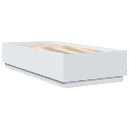 Estrutura de cama 100x200 cm derivados de madeira branco