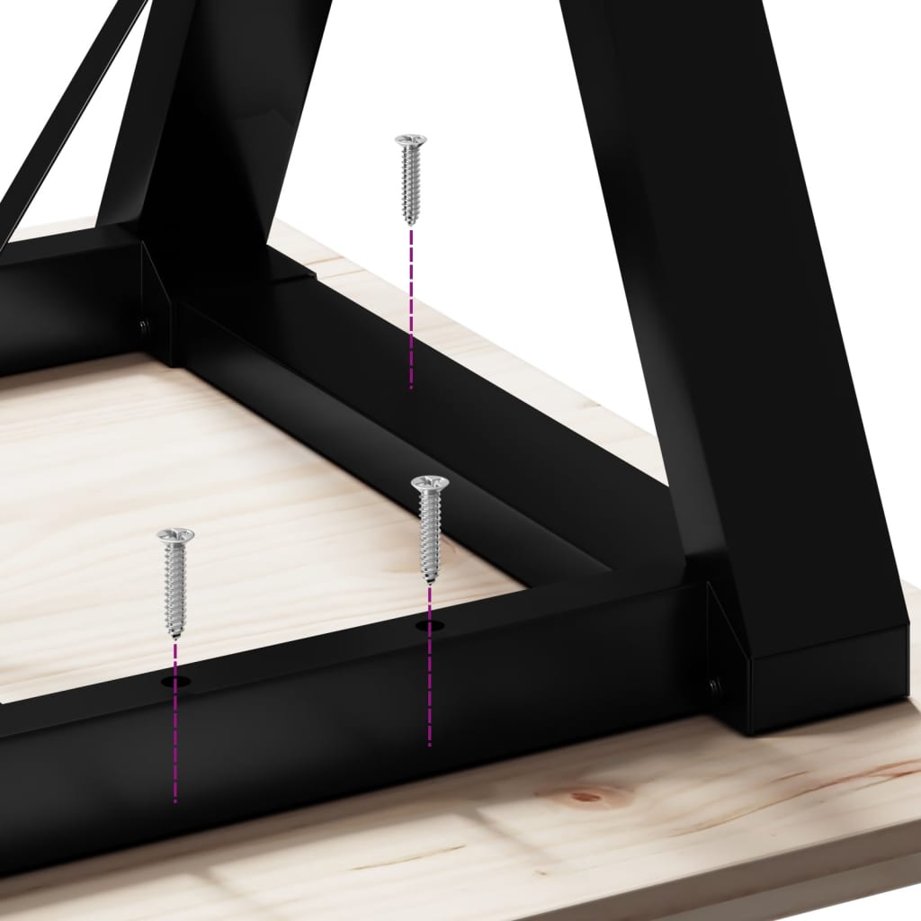 Pernas para mesa de centro estrutura em Y ferro fundido