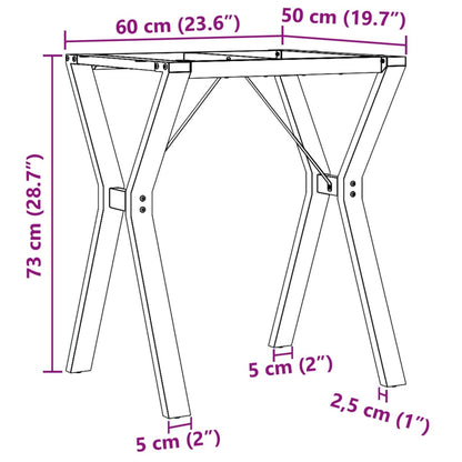 Pernas para mesa de jantar estrutura em Y ferro fundido