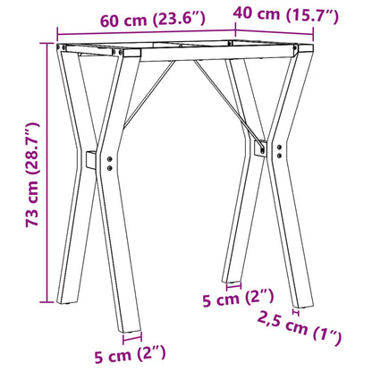 Pernas para mesa de jantar estrutura em Y ferro fundido