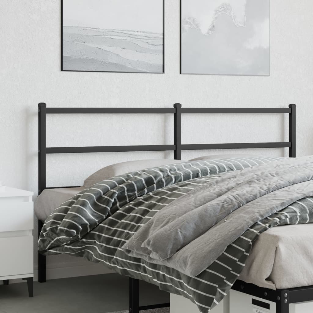 Cabeceira de cama 160 cm metal preto