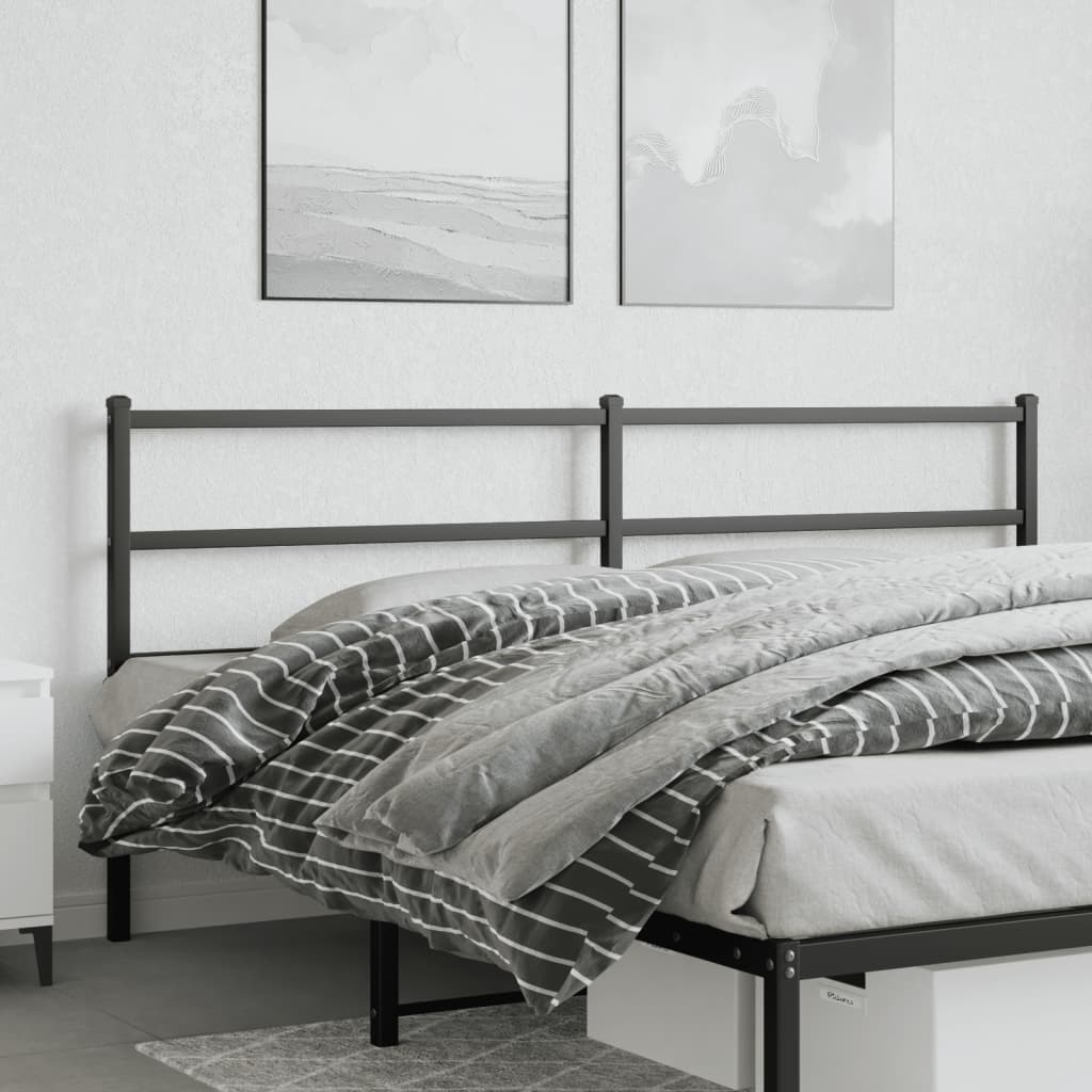 Cabeceira de cama 193 cm metal preto