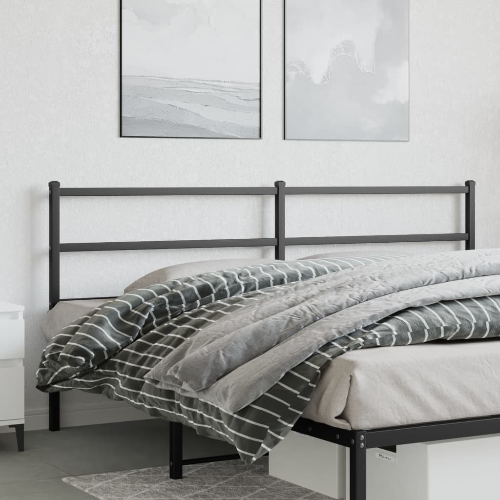 Cabeceira de cama 200 cm metal preto