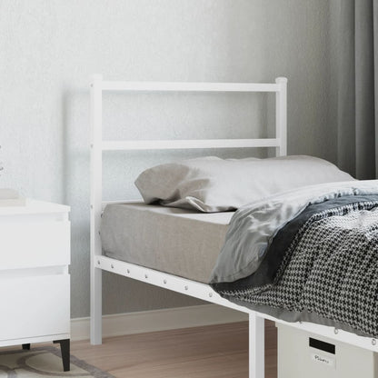 Cabeceira de cama 75 cm metal branco