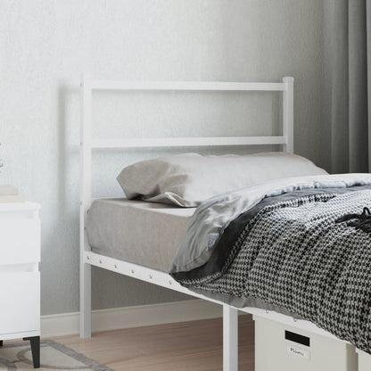 Cabeceira de cama 90 cm metal branco