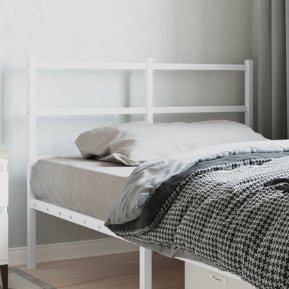 Cabeceira de cama 120 cm metal branco