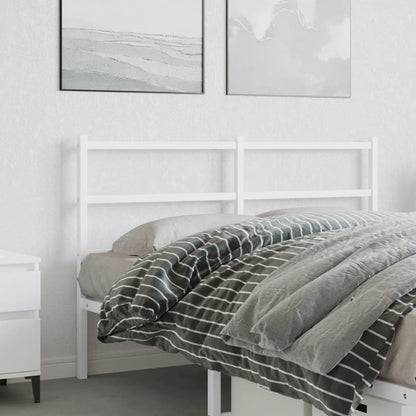 Cabeceira de cama 135 cm metal branco