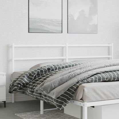 Cabeceira de cama 200 cm metal branco