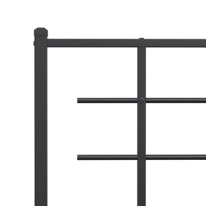 Cabeceira de cama 193 cm metal preto