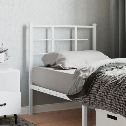 Cabeceira de cama 75 cm metal branco