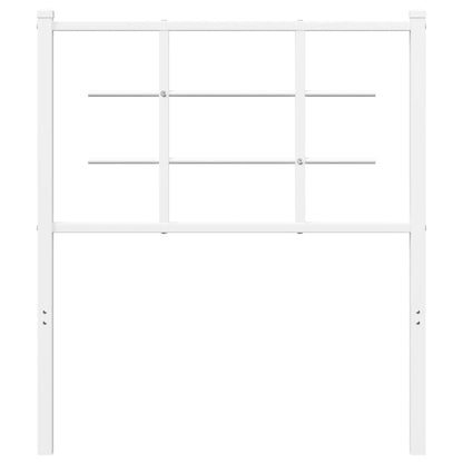 Cabeceira de cama 80 cm metal branco