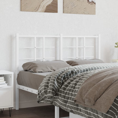 Cabeceira de cama 120 cm metal branco