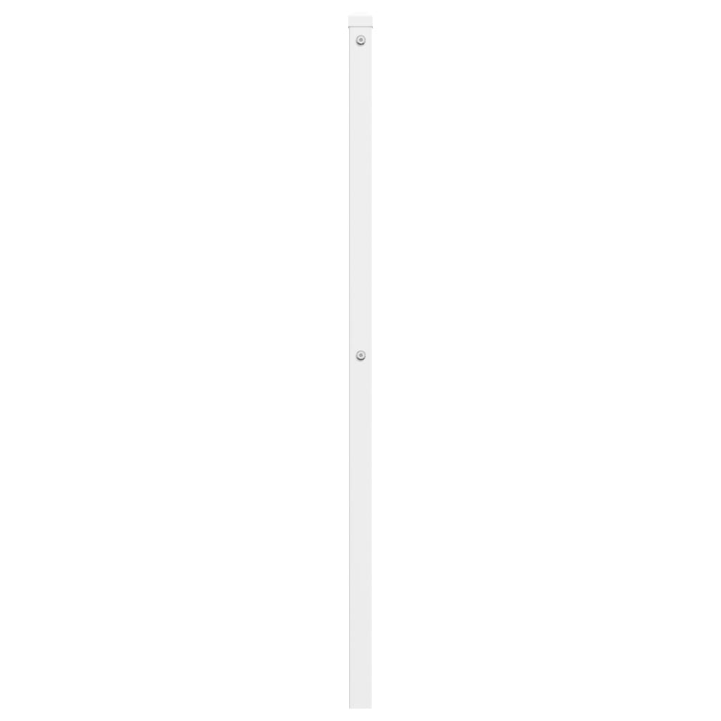 Cabeceira de cama 135 cm metal branco