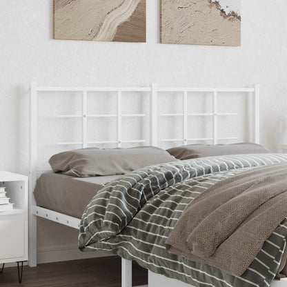 Cabeceira de cama 140 cm metal branco