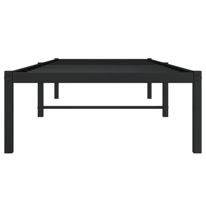 Estrutura de cama 75x190 cm metal preto