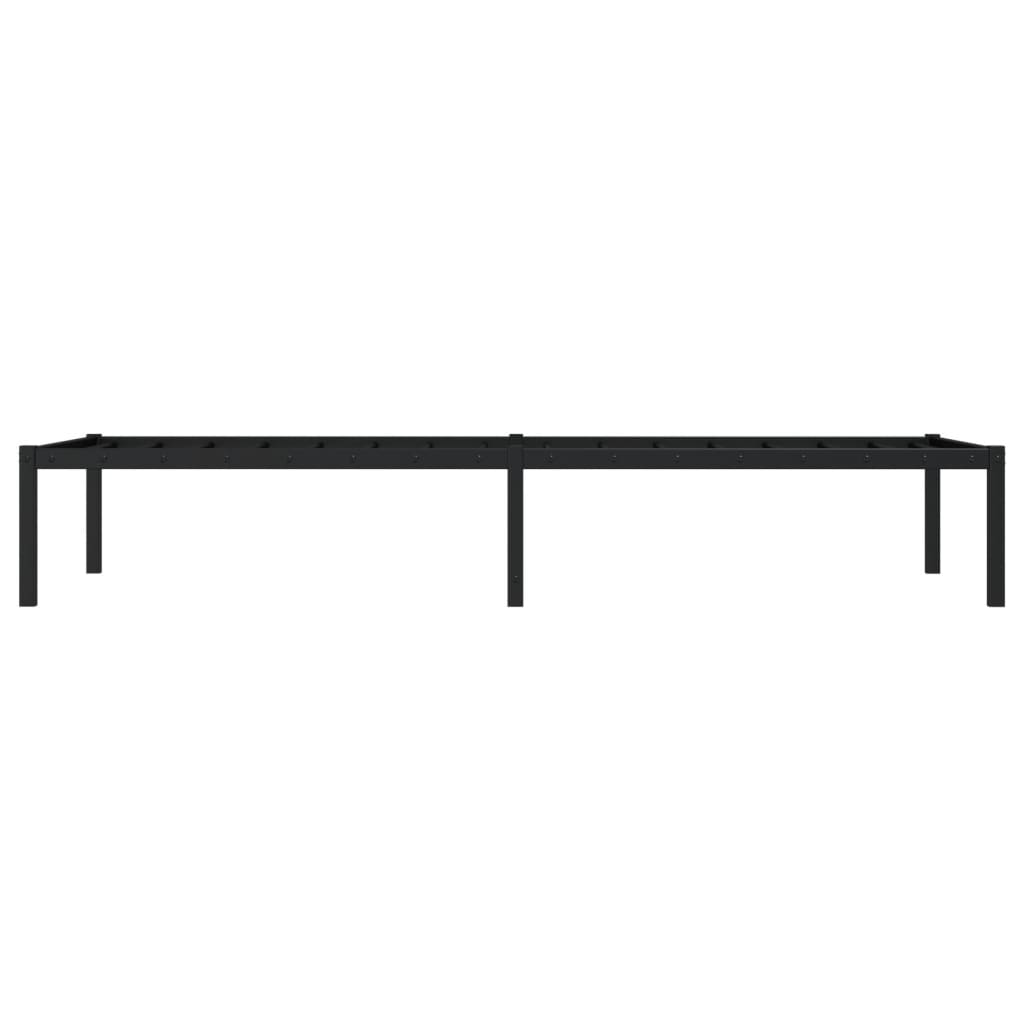 Estrutura de cama 75x190 cm metal preto