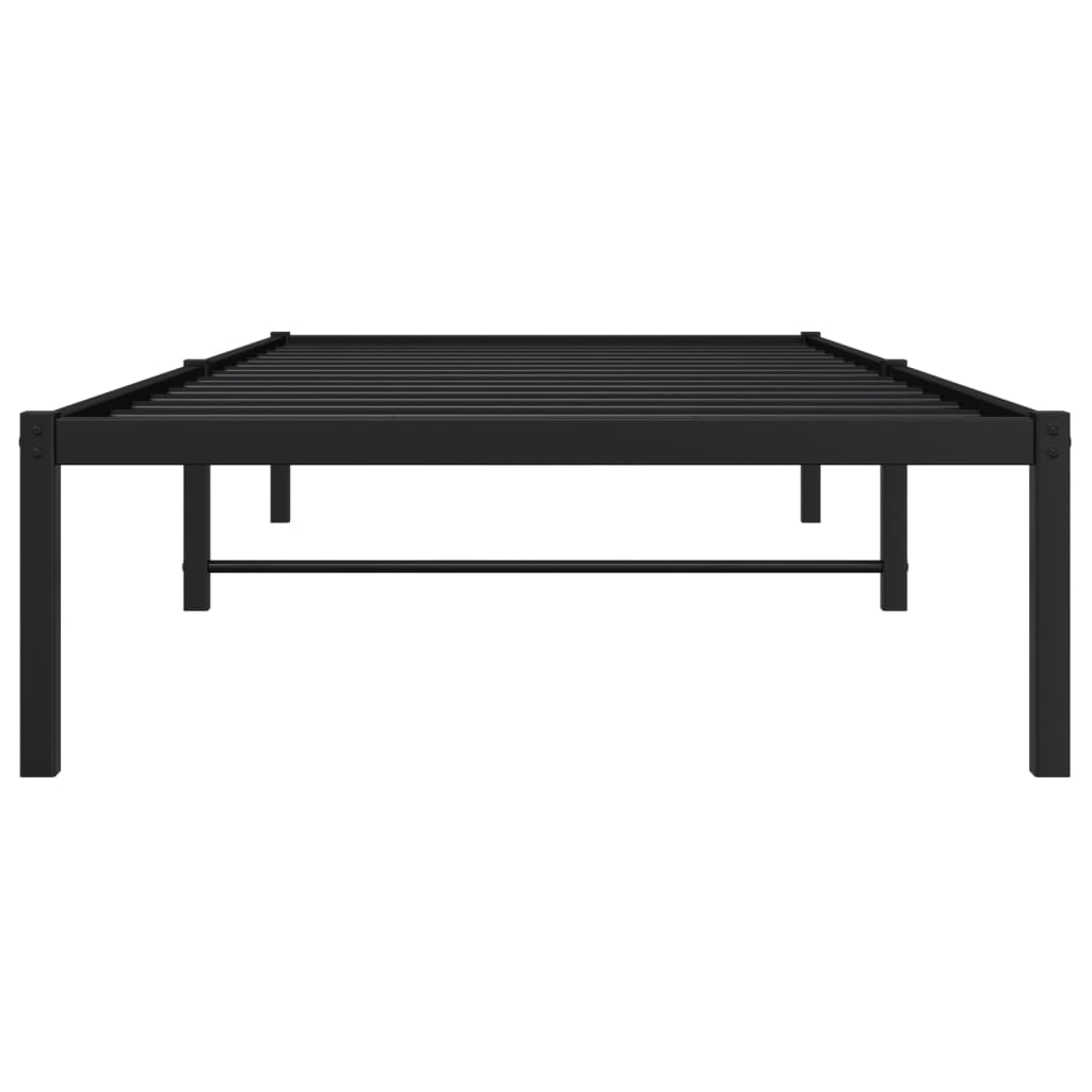 Estrutura de cama metal 90x190 cm preto