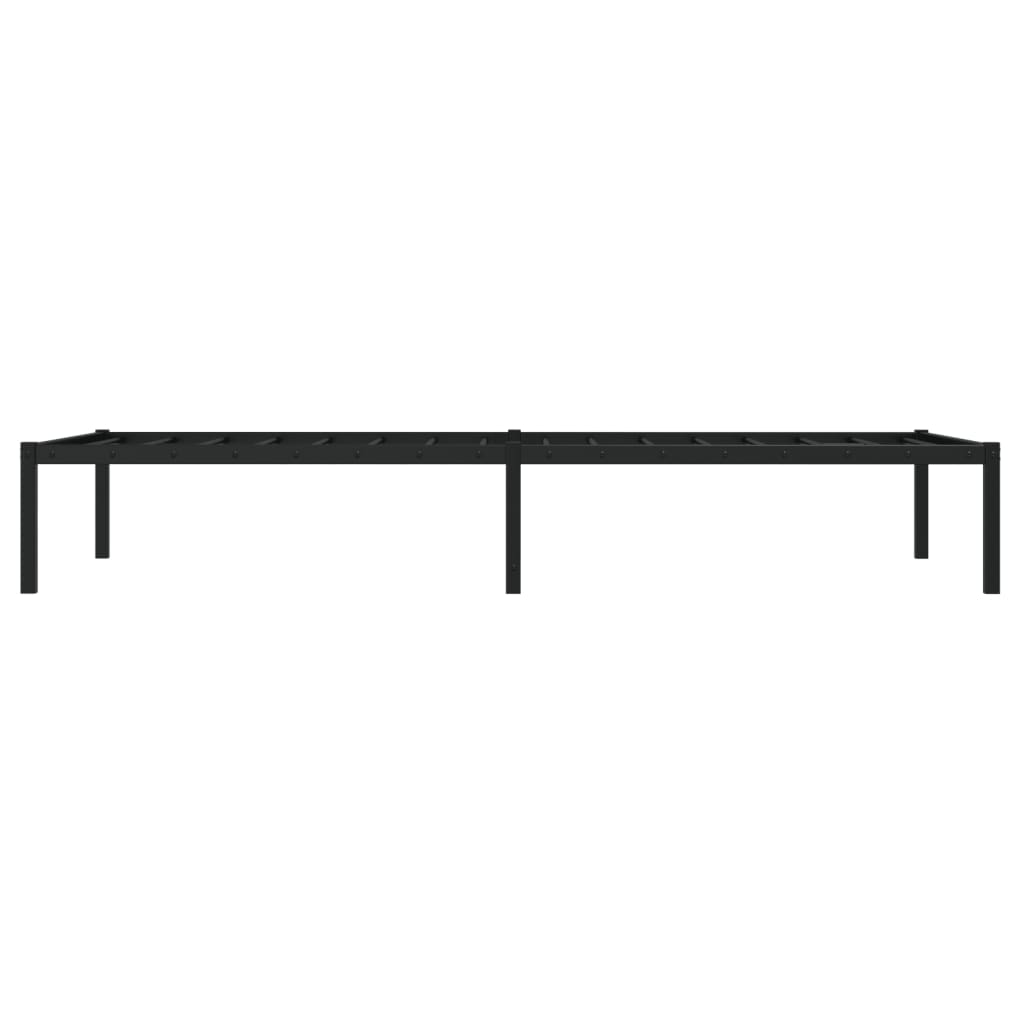 Estrutura de cama metal 90x190 cm preto