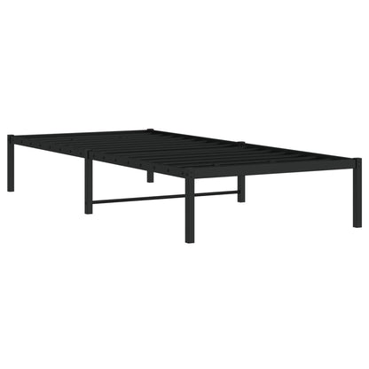 Estrutura de cama 90x200 cm metal preto