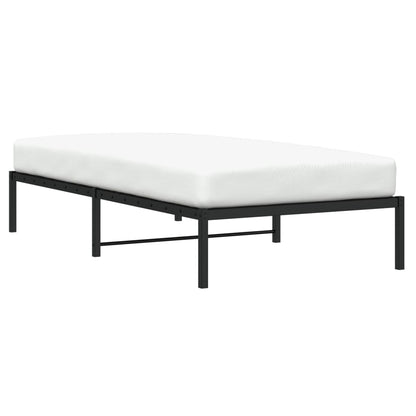 Estrutura de cama 100x190 cm metal preto