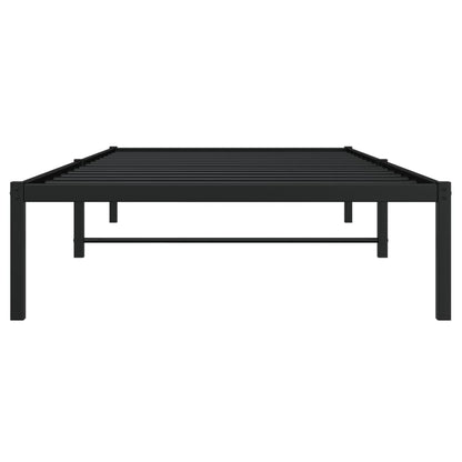 Estrutura de cama 100x190 cm metal preto