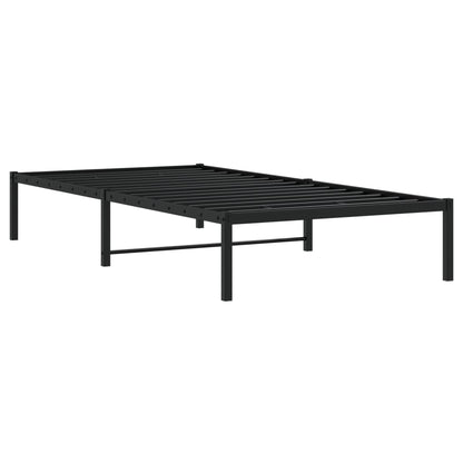 Estrutura de cama 100x190 cm metal preto