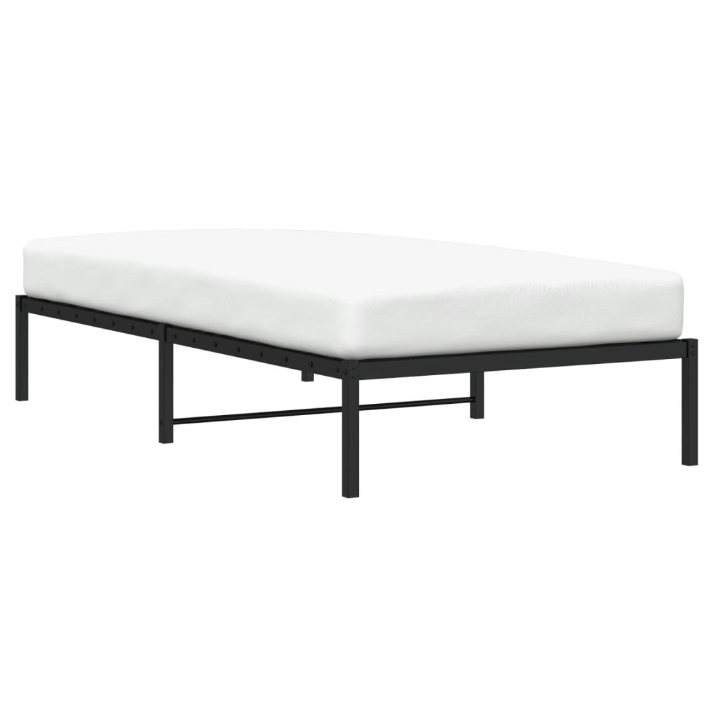 Estrutura de cama metal 107x203 cm preto