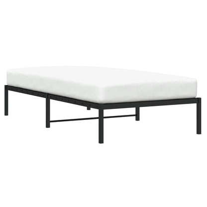 Estrutura de cama metal 107x203 cm preto