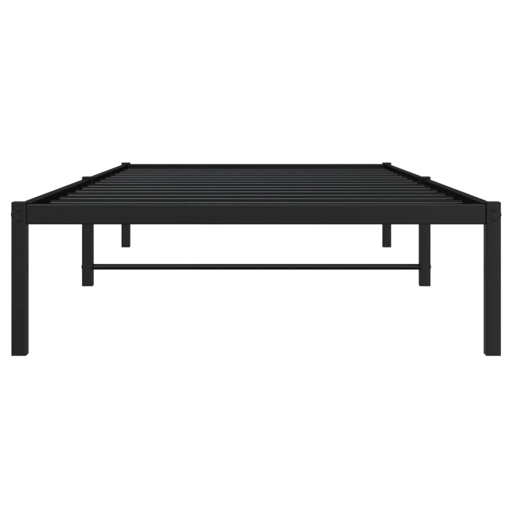 Estrutura de cama metal 107x203 cm preto