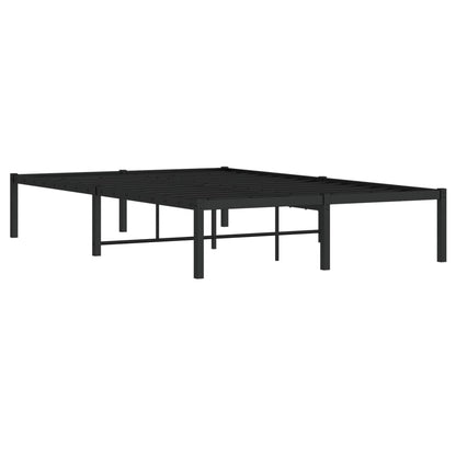 Estrutura de cama 120x190 cm metal preto