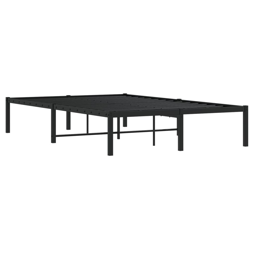 Estrutura de cama 120x190 cm metal preto